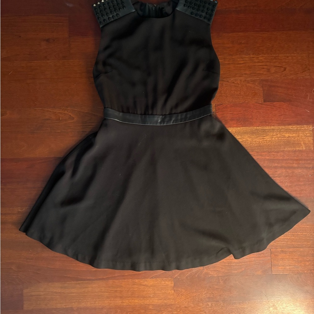 Alice + Olivia Kerry Studded Black Dress